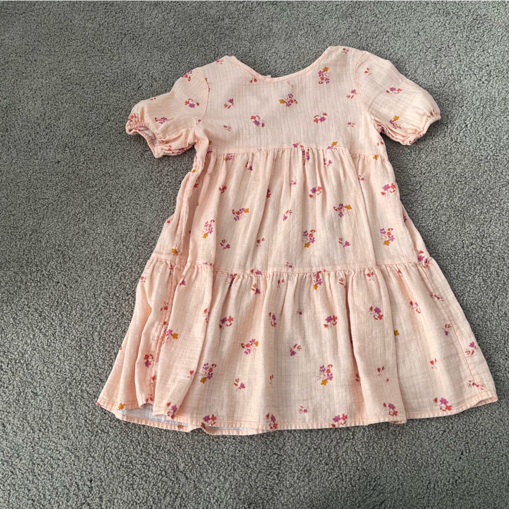 Peach flower dress